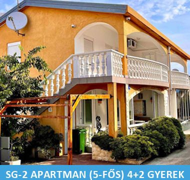 SG-2 Apartman (5-fős) . 4 + 2 gyerek